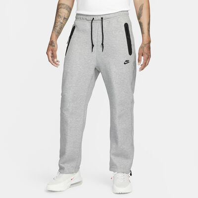 Nike Men's Sportswear Tech Fleece Open-Hem Tracksuit Bottoms Grey