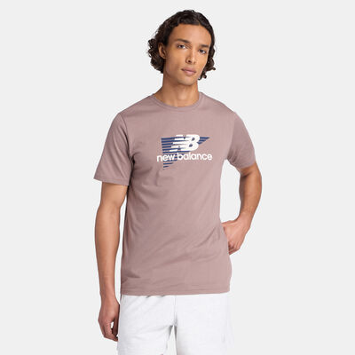 New Balance Men's Heathertech Graphic T-Shirt Beige