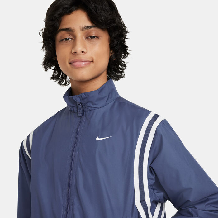 Nike Kids' Crossover Repel Basketball Jacket Blue image number 2