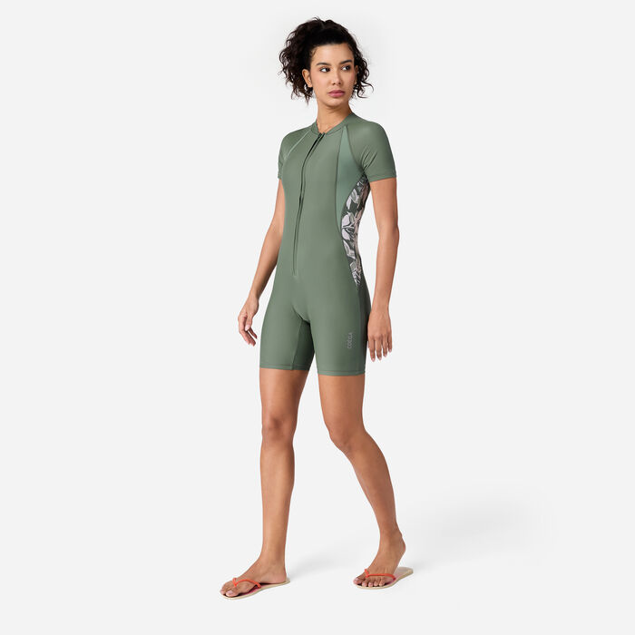 COEGA Women's Slim-Kini 3/4 One-Piece Swimsuit Pink image number 0