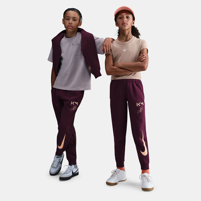 Nike Kids' Kylian Mbappé Club Fleece Joggers Red image number 2