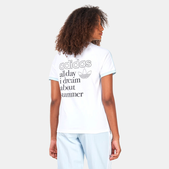 adidas Originals Women's Graphic T-Shirt White image number 1