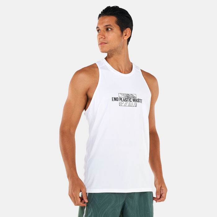 adidas Men's Own The Run Tank Top White image number 0
