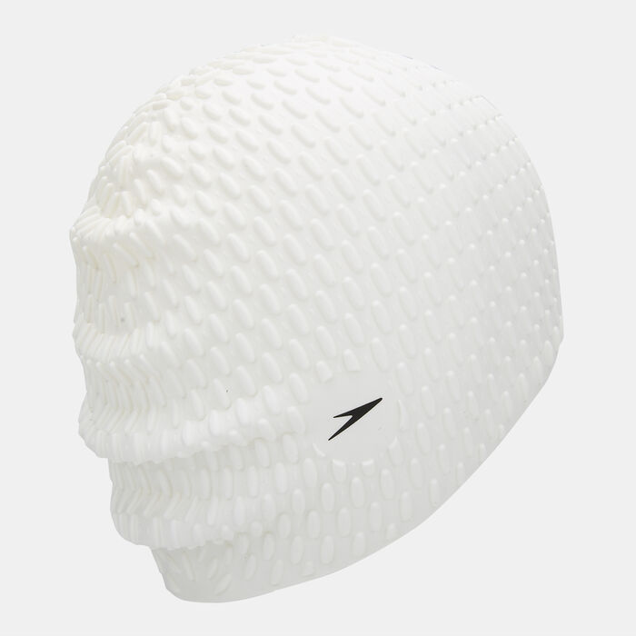 Speedo Bubble Swimming Cap White image number 1