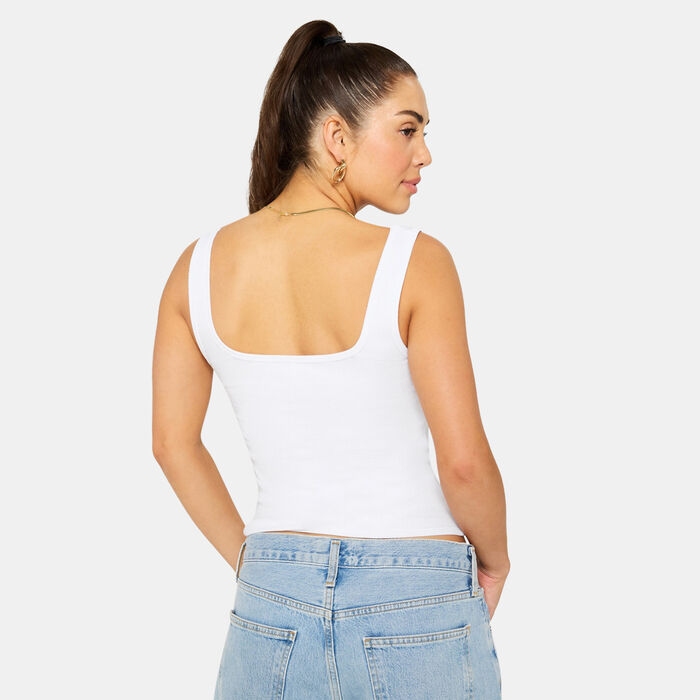 Fabletics Women's Daily Rib Tank Top White image number 1
