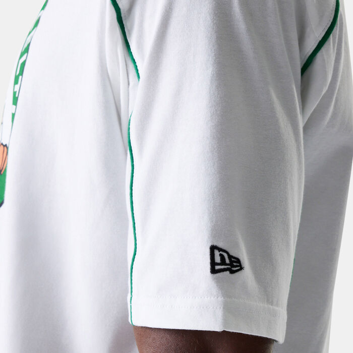 New Era Men's NBA Boston Celtics Piping Graphic T-Shirt White image number 4