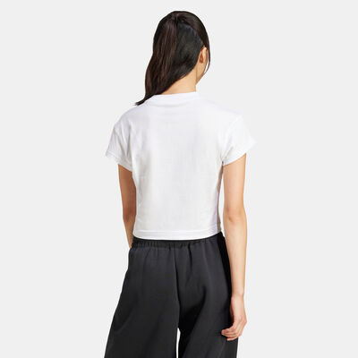 adidas Women's Future Icons Small Logo T-Shirt White