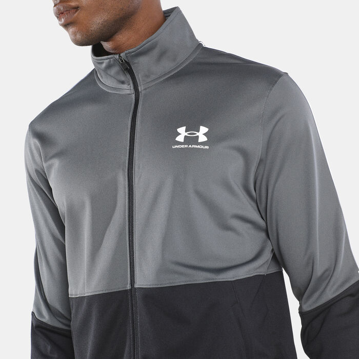 Under Armour Men's UA Pique Track Jacket Grey image number 3