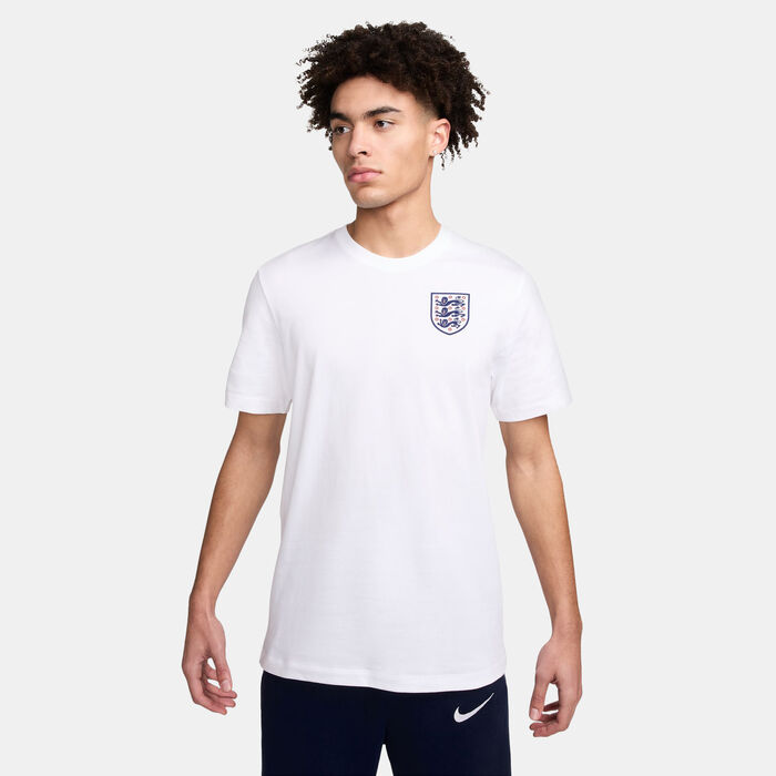 Nike Men's England Football Crest T-Shirt White image number 0