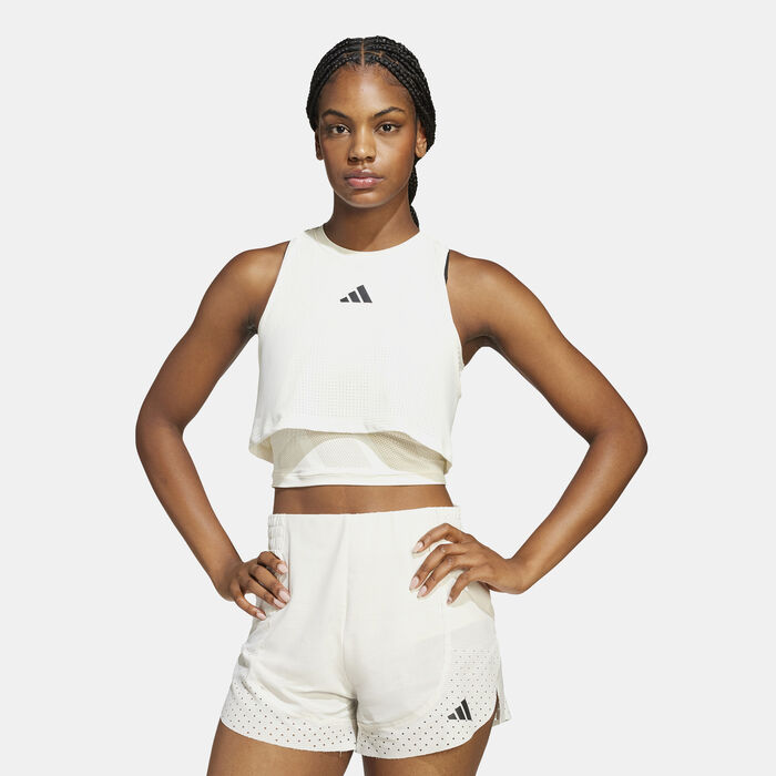 adidas Women's Cool Intensity 2-In-1 Training Tank Top White image number 0