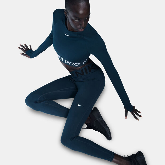 Nike Women's Pro Sculpt Training Leggings Green image number 4