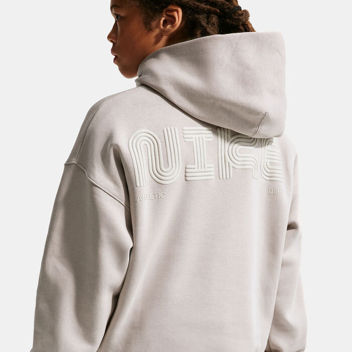 Nike Kids' Sportswear Club Fleece Hoodie Brown image number 6