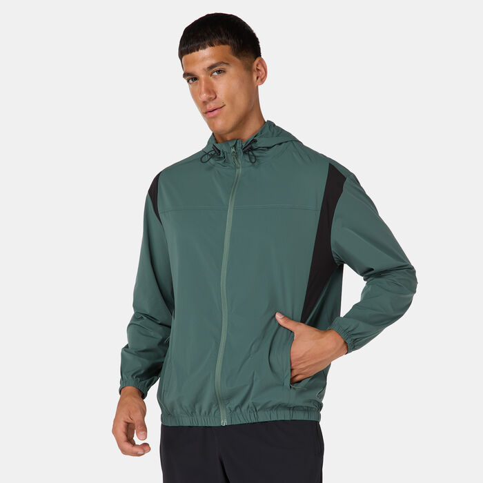 Sun and Sand Sports Men's Windbreaker Jacket Green image number 0
