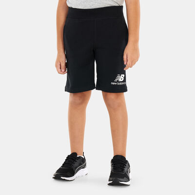 New Balance Kids' Essentials Stacked Fleece Shorts Black