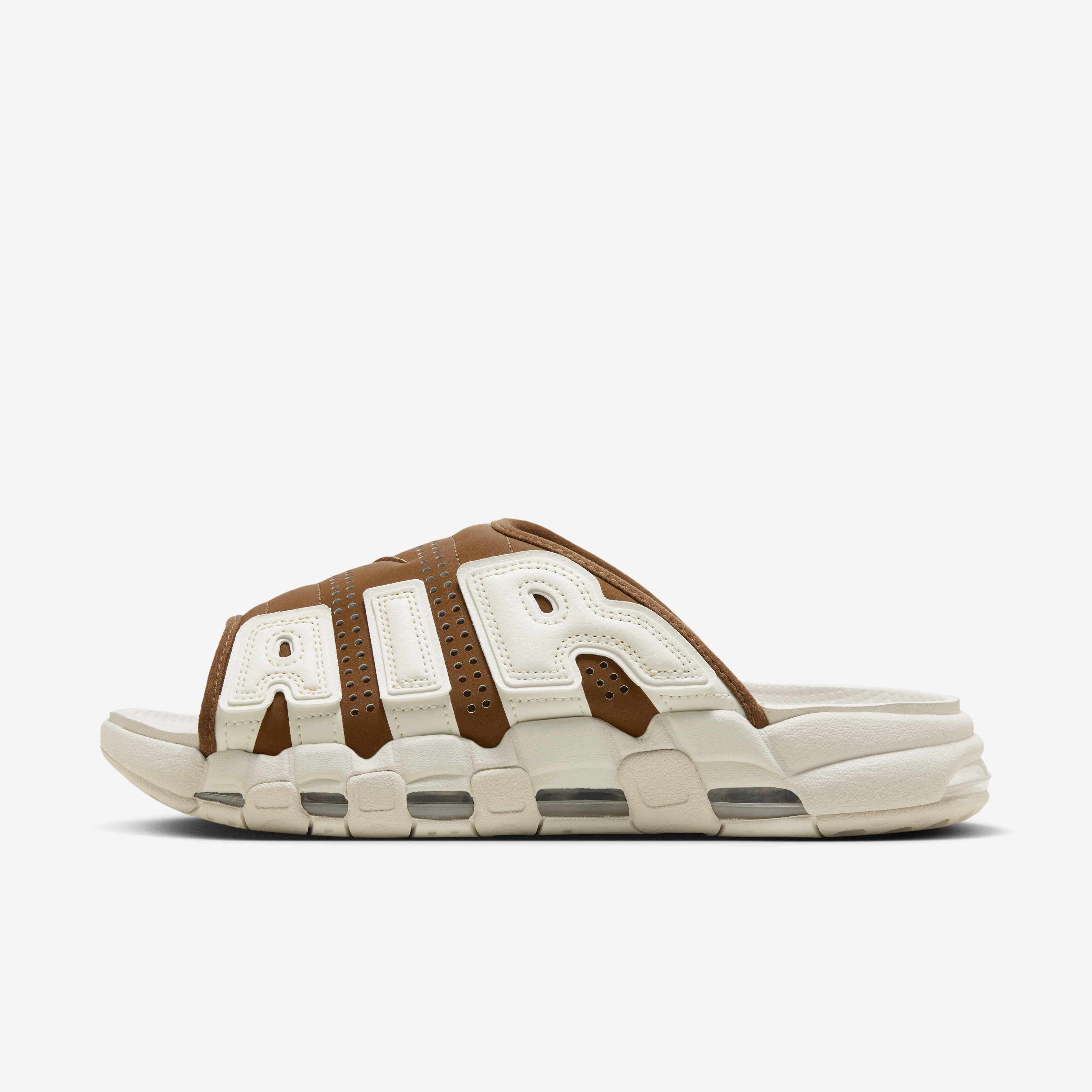 Shop Nike Men's Air More Uptempo Slides Ivory Online in Dubai, UAE-SSS