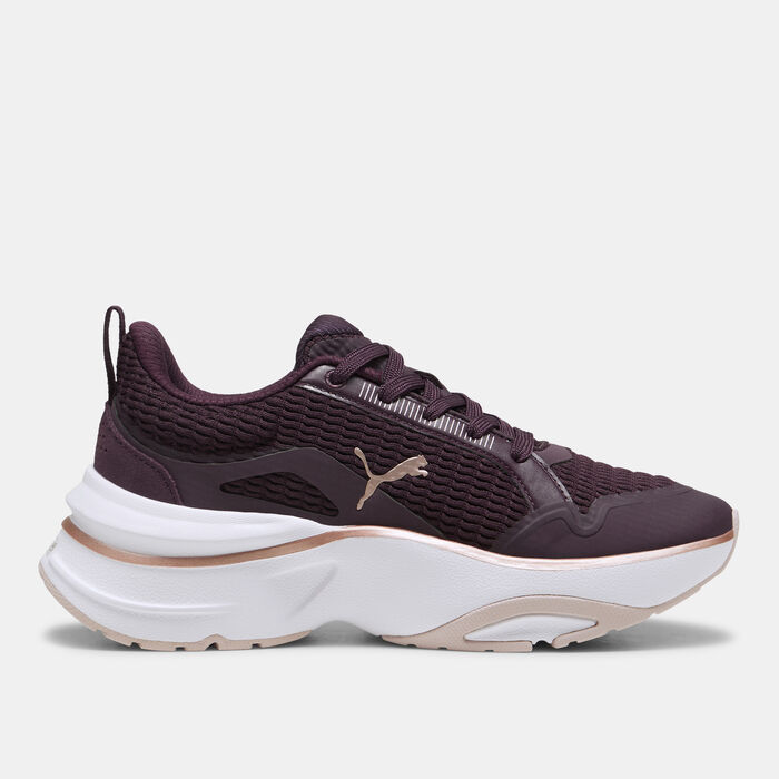 PUMA Women's SOFTRIDE Divine Metal Running Shoes Purple image number 2