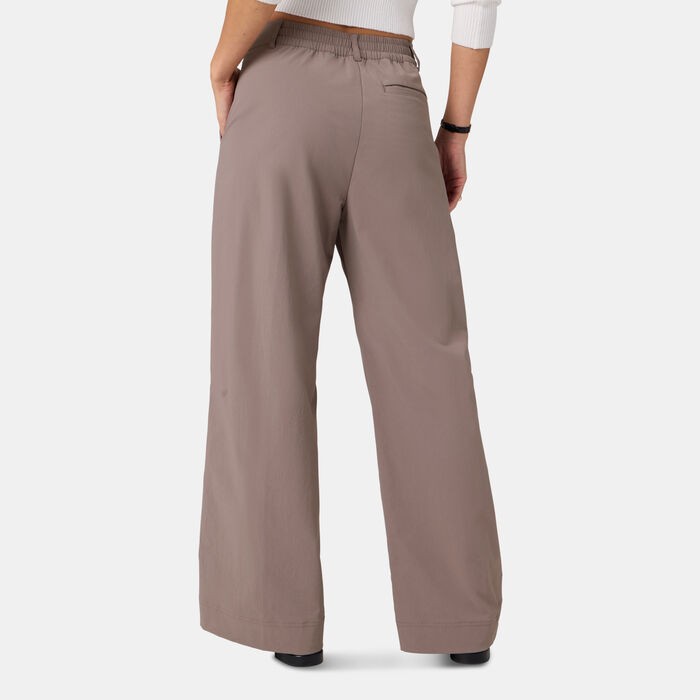 Fabletics Women's Everyday Wide-Leg Pants Brown image number 1