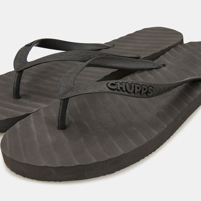 Chupps Men's Banana Leaf Flip Flops Black image number 2