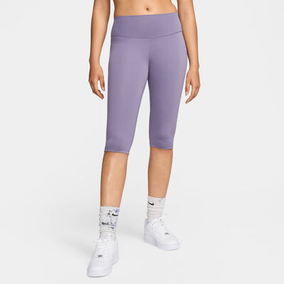 Nike Women's One High-Waisted Capri Leggings Purple