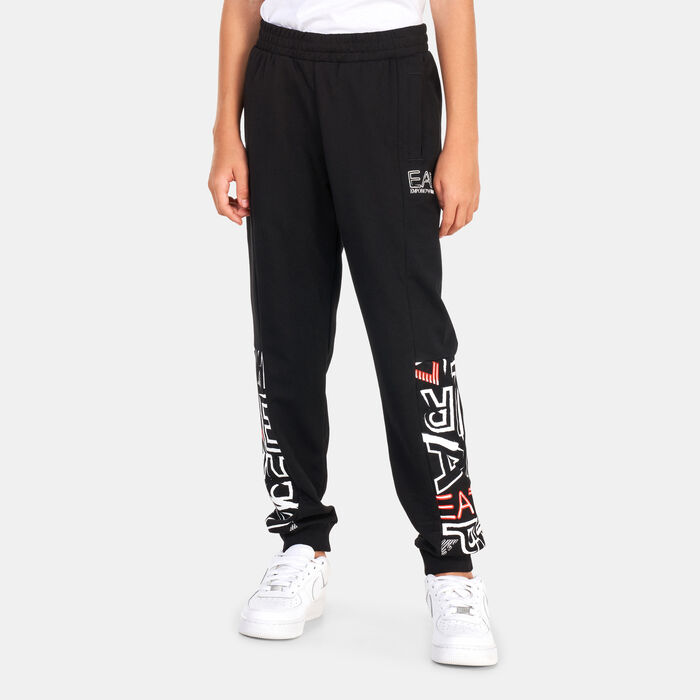 EA7 Emporio Armani Kids' Logo Series Sweatpants Black image number 0