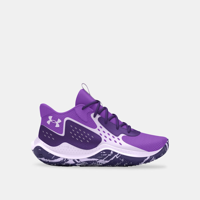 Under Armour Kids' UA Jet 23 Basketball Shoes Purple image number 0