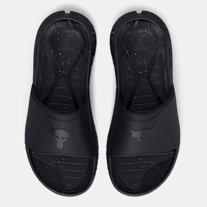 Under Armour Project Rock 3 Slides Black image number 4