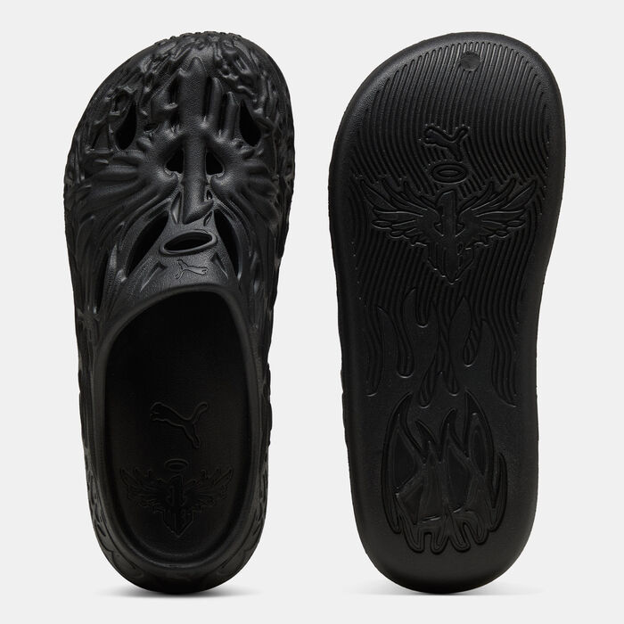 PUMA Men's x LaMello Ball MB.04 Basketball Slides Black image number 3