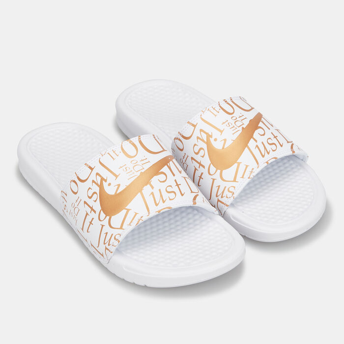 Nike Women's Benassi JDI Print Slides White image number 0