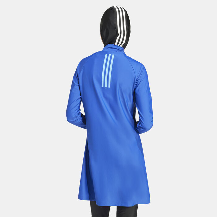 adidas Women's 3-Stripes Swimming Top Blue image number 1