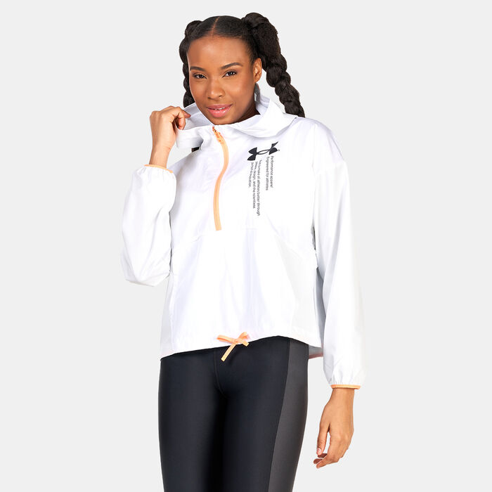 Under Armour Women's Woven Graphic Jacket White image number 0