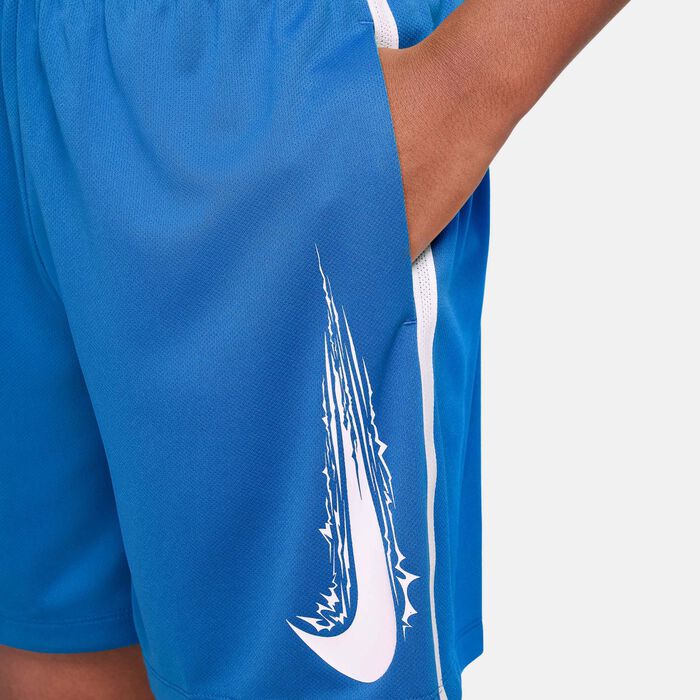 Nike Kids' Multi Dri-FIT Training Shorts Blue image number 5