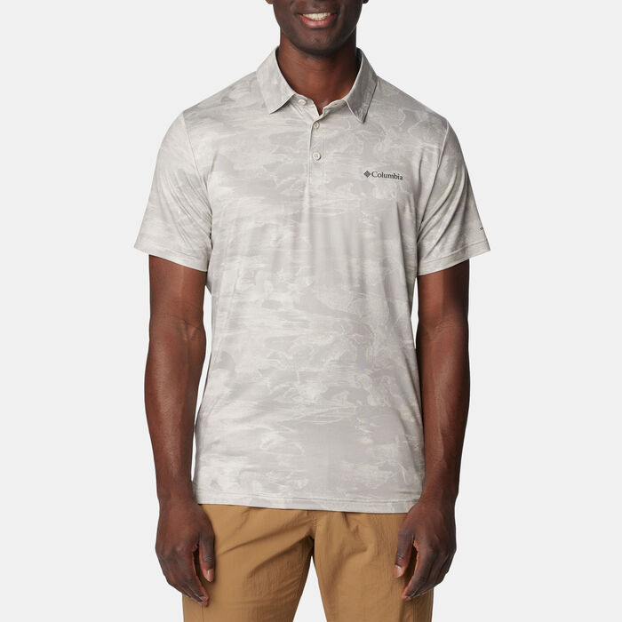 Columbia Men's Tech Trail™ Novelty Polo Shirt Brown image number 0