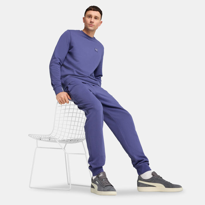 PUMA Men's Essentials Elevated Sweatpants Purple image number 2