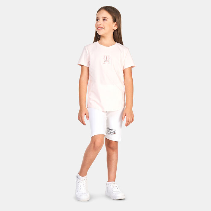 Tommy Hilfiger Kids' Monogram Logo T-Shirt Pink image number 2