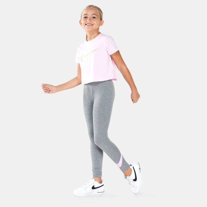 Buy Nike Kids' Sportswear Leggings (Older Kids) Grey in Dubai, UAE