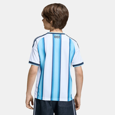 adidas Kids' Argentina 2026 Home Replica Football Jersey White