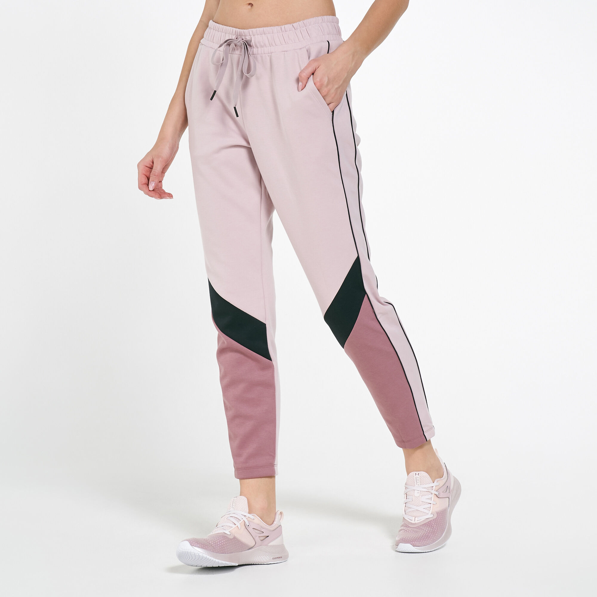 Buy Under Armour Womens Double Knit Pants Pink In Dubai Uae Sss 