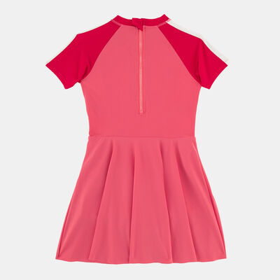 Sun and Sand Sports Kids' Swimming Dress with Cap Pink