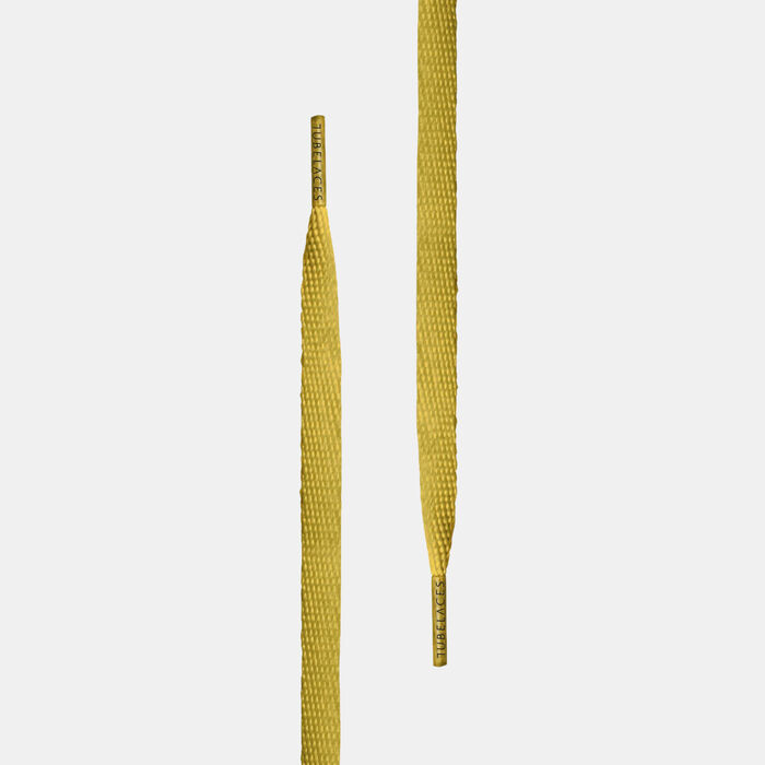 TUBELACES Flat Shoelaces (5 Pieces) Yellow image number 1