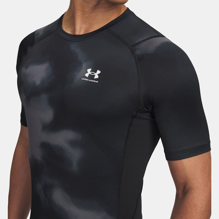 Under Armour Men's HeatGear Graphic Printed Training T-Shirt Black image number 2