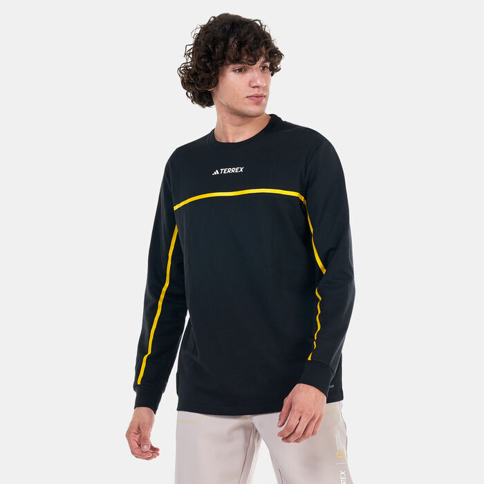 adidas Men's National Geographic Tech T-Shirt Black image number 0