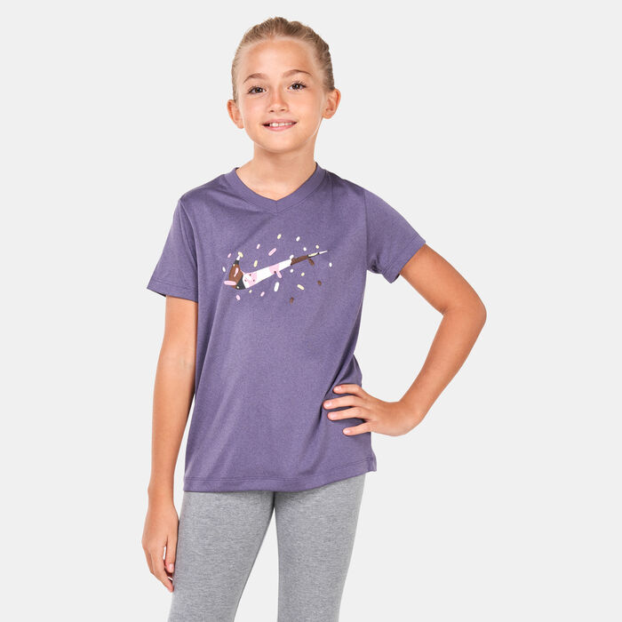 Nike Kids' Dri-FIT Training T-Shirt (Older Kids) Purple image number 0
