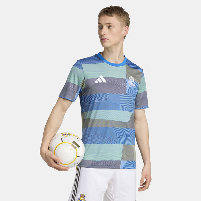 adidas Men's Real Madrid 25/26 Pre-Match Football Jersey Blue image number 0