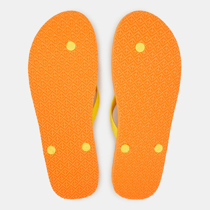 Chupps Men's Banana Leaf Flip Flops Orange image number 1
