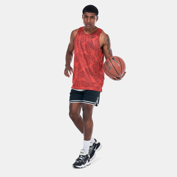 Nike Men's Dri-FIT Standard Issue Reversible Basketball Jersey Red image number 2
