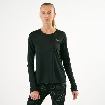 Nike Women's Miler T-Shirt Black