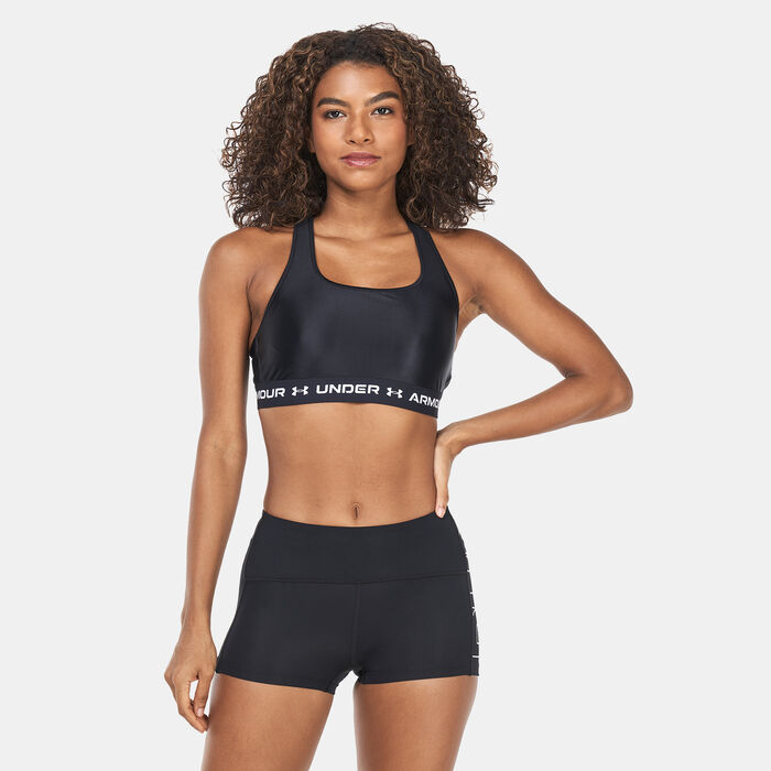 Under Armour Women's Crossback Matte/Shine Bra