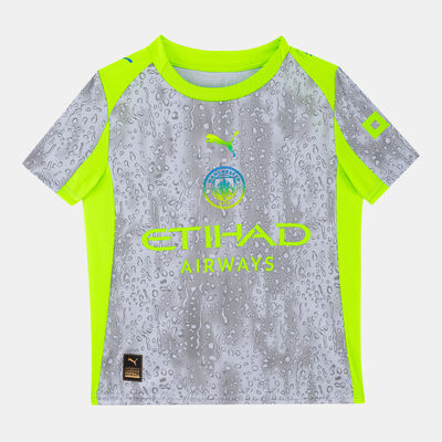 PUMA Kids' Manchester City 25/26 3rd Replica Football Jersey Blue