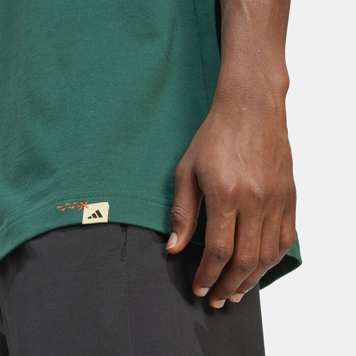 adidas Men's Doodle Hunt Graphic T-Shirt Green image number 3