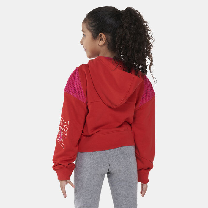 Nike Kids’ Air French Terry Full-Zip Hoodie (Older Kids) Red image number 1